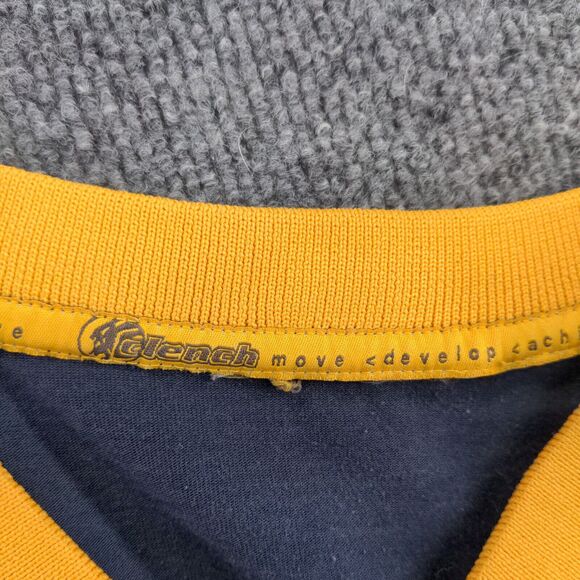 Clench Five Borough Classics Graphic T-Shirt Mens XL Short Sleeve Blue V-Neck - Picture 5 of 13